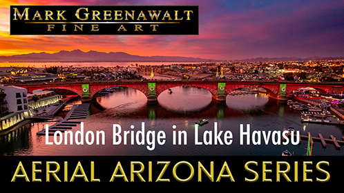 London Bridge in Lake Havasu Arizona from a DJI Air2s Drone vantage point.